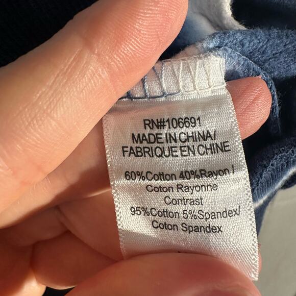 Young Fabulous Broke Hoodie Womens XS Blue Piper Tie Dye Cowl Neck Boxy Pockets - Picture 4 of 10